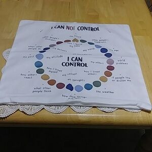 Self-Help reminders Pillow Cover, nwot